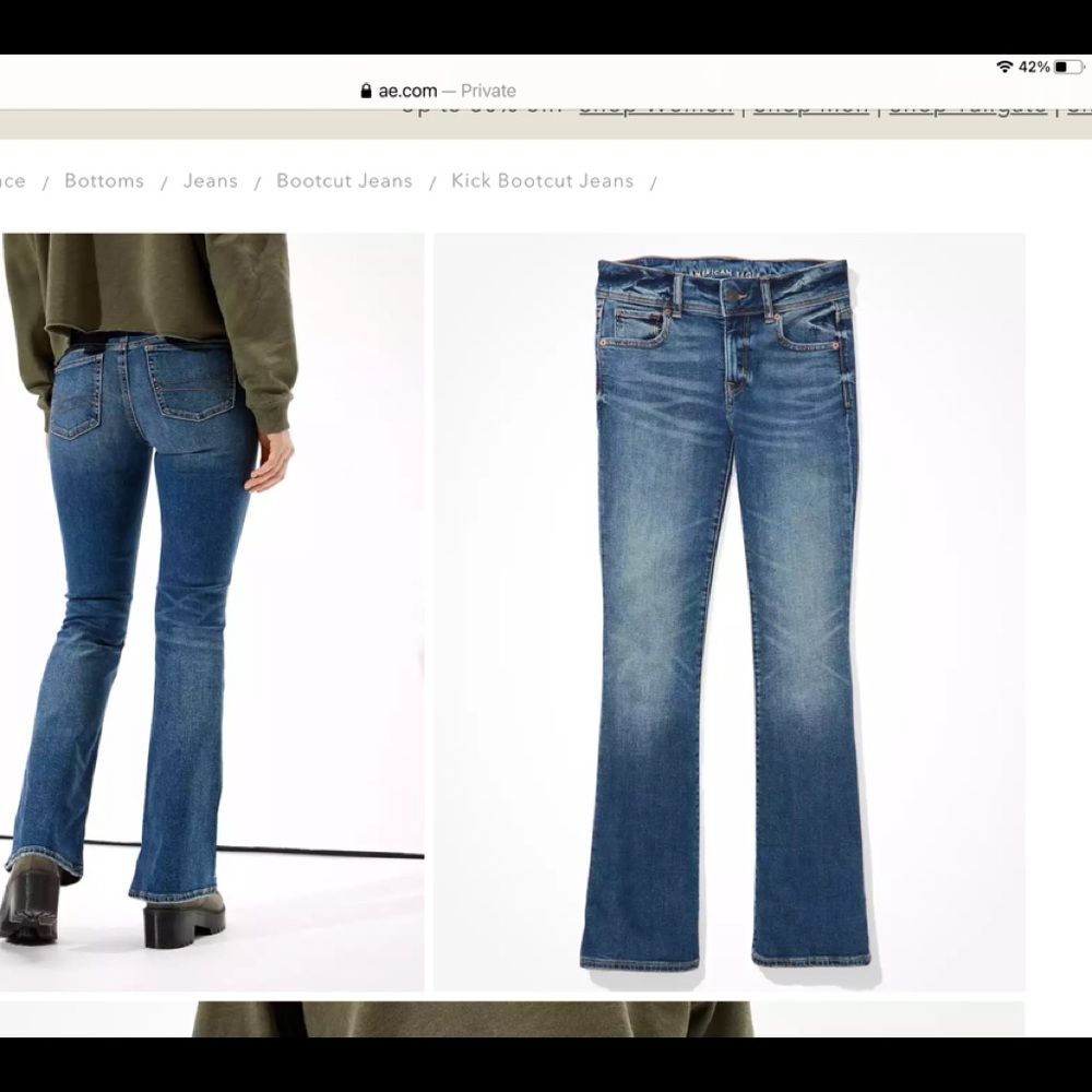American Eagle bootcut jeans
